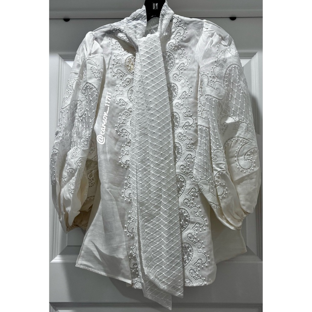 NWT Zimmermann Brightside Embroidered Knot Relaxed Fit AU0 - Picture 12 of 12
